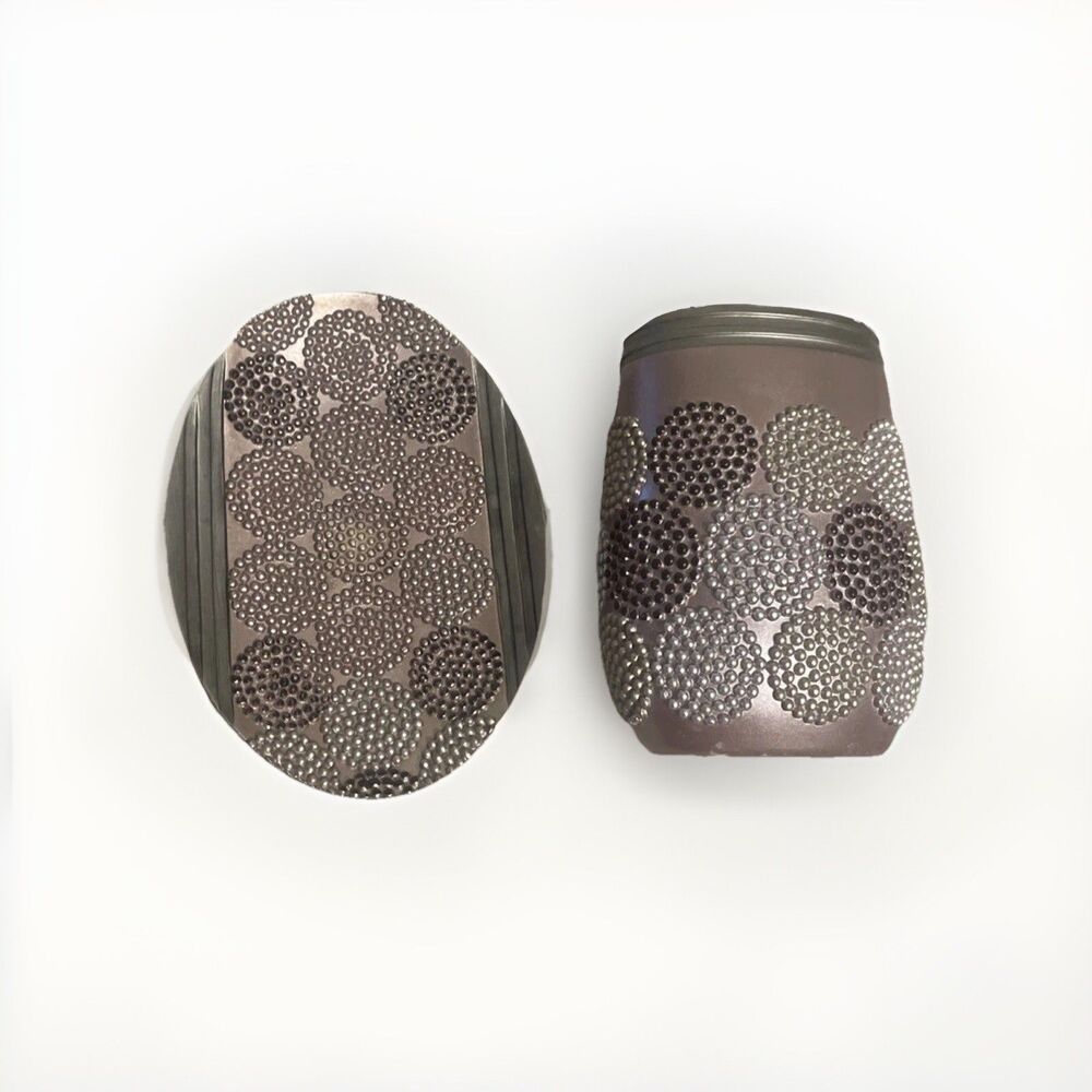 Purple, Silver, Brown And Gold, Bathroom Soap, And Toothbrush Set